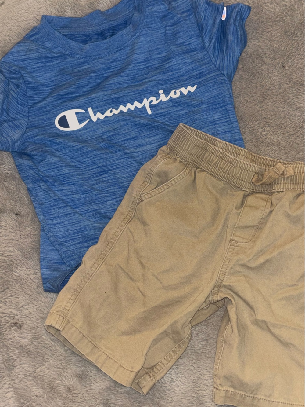 Champion Heather Blue Youth Athletic Tee
